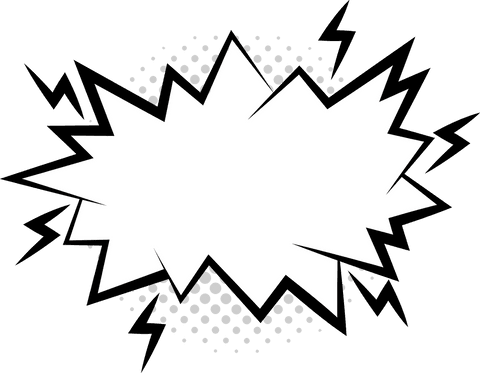 comic style speech bubble on transparent background - Download Free Stock Videos Pikwizard.com