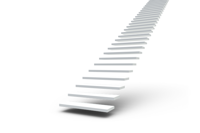 Transparent steps on infinite staircase leading upwards - Download Free Stock Videos Pikwizard.com