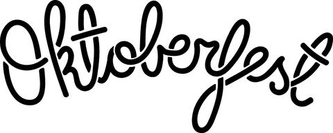 Oktoberfest text design on transparent background