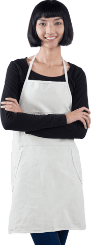 confident waitress standing with smiling expression transparent background - Download Free Stock Videos Pikwizard.com