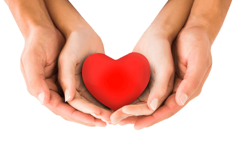 couple holding transparent heart symbolizing love - Download Free Stock Videos Pikwizard.com