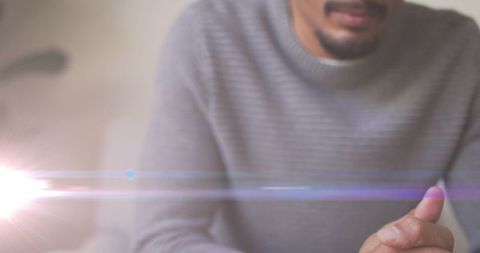 Conceptual art sadness serenity cropped view