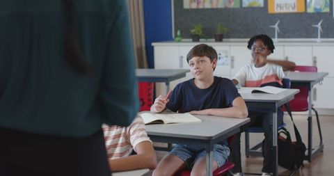 Curious Students Engaging in Classroom Learning