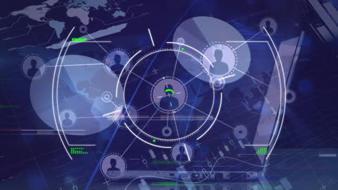 Global Network Technology Concept with Scanning Interface