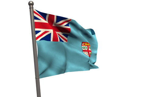 transparent fiji flag waving on flagpole - Download Free Stock Videos Pikwizard.com
