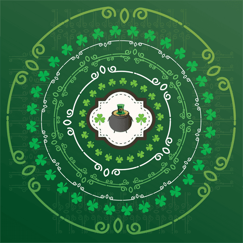 festive st patrick's day pattern with shamrocks transparent background - Download Free Stock Videos Pikwizard.com