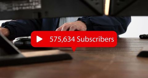 youtube subscriber milestone displayed on keyboard with speech bubble - Download Free Stock Images Pikwizard.com