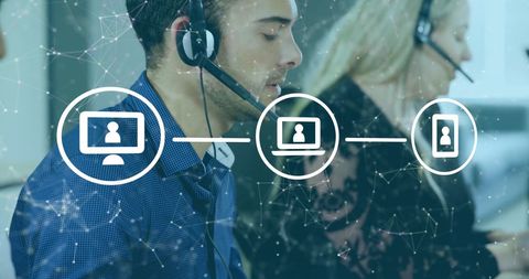 Customer support agents in digital network