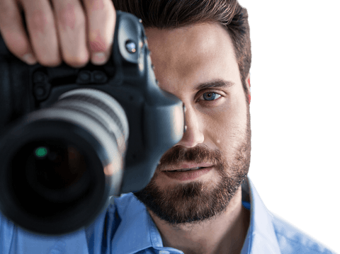 transparent visual of male photographer capturing image with camera - Download Free Stock Videos Pikwizard.com