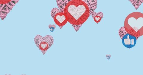 Social Media Engagement with Interactive Heart Icons
