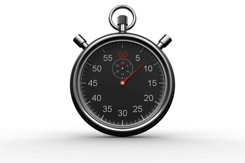 black stopwatch timer with transparent background for time management - Download Free Stock Videos Pikwizard.com