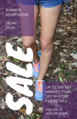 dynamic sportswear footwear highlighting seasonal sale - Download Free Stock Templates Pikwizard.com