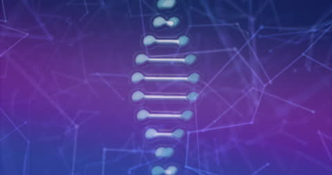 Abstract DNA Strand with Network Connectivity Concept