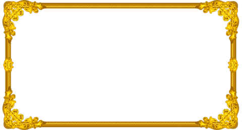 elegant gold frame with baroque scroll design on transparent background - Download Free Stock Videos Pikwizard.com