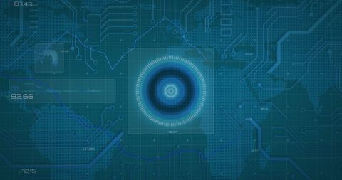 Digital Data Processing Interface with World Map - Download Free Stock Images Pikwizard.com