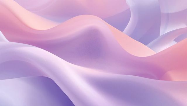 Pastel satin waves flowing silk ribbons soft gradient texture for elegant backgrounds