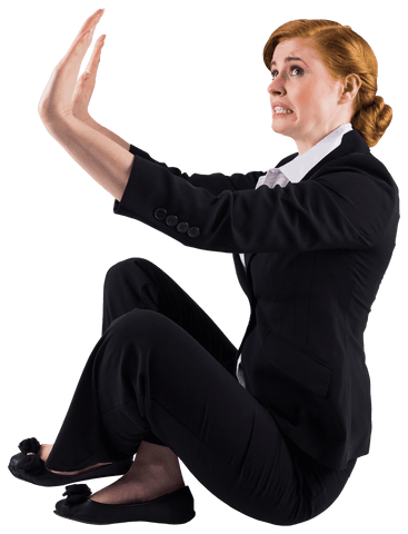 shocked businesswoman gesturing goose sitting, transparent background - Download Free Stock Videos Pikwizard.com
