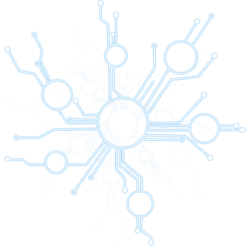 Transparent Digital Circuitry Network Design with Blue Circles - Download Free Stock Videos Pikwizard.com