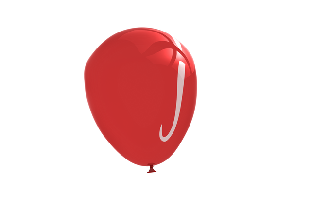 Red Balloon with J Letter Isolated on Transparent Background - Download Free Stock Videos Pikwizard.com