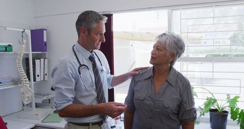 Doctor Having Consultation with Senior Patient at Retirement Home - Download Free Stock Images Pikwizard.com