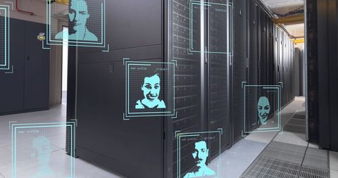 Futuristic Global Networking in Modern Server Room - Download Free Stock Images Pikwizard.com