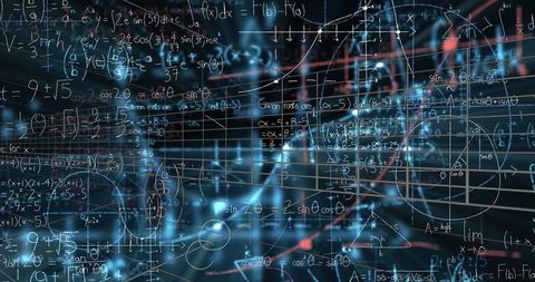 Complex Mathematical Formulas on Digital Interface - Download Free Stock Images Pikwizard.com