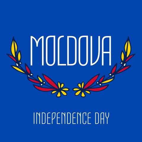 Moldova Independence Day Celebration Design with Fleur-de-lis Elements - Download Free Stock Templates Pikwizard.com