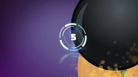 Futuristic Scope Animation on Purple Background