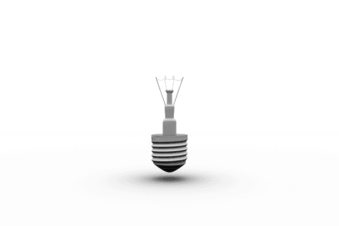 Creative White Light Bulb Illustration on Transparent Background - Download Free Stock Videos Pikwizard.com