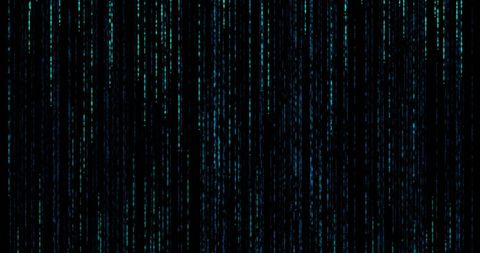 Cyber Abstract Green Code Visual Effect with Falling Digital Lines - Download Free Stock Images Pikwizard.com