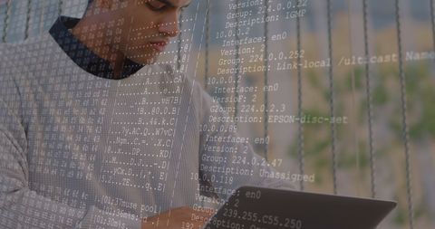 Data Processing Visualization with Programmer on Laptop - Download Free Stock Images Pikwizard.com