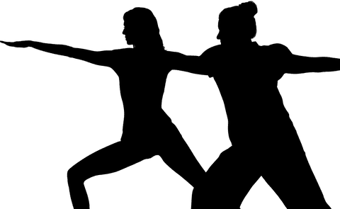 transparent silhouette of women exercising in active poses - Download Free Stock Videos Pikwizard.com
