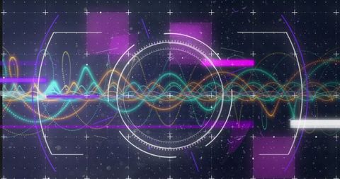 Futuristic Digital Network Interface With Interactive Wave Patterns - Download Free Stock Images Pikwizard.com