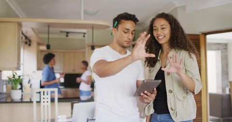 Creative Team Collaboration in Modern Home