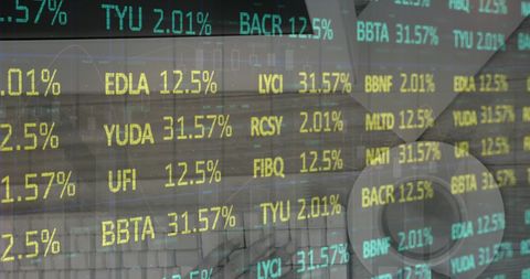 Stock Market Data Visualization with Computing Technology - Download Free Stock Images Pikwizard.com