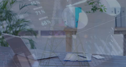 Modern Office Blending Data and Technology