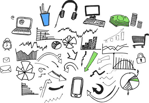 business and digital communication icons on transparent background - Download Free Stock Videos Pikwizard.com