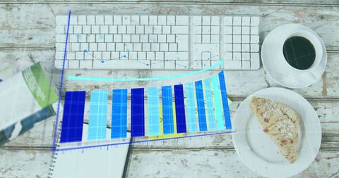 Business Technology with Coffee and Pastry Productivity - Download Free Stock Images Pikwizard.com