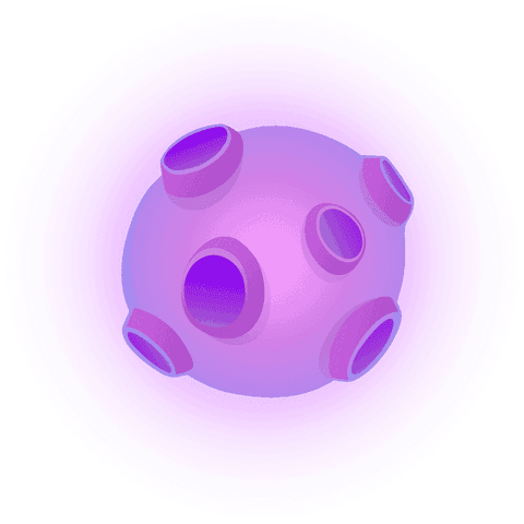 Abstract Purple Sphere with Openings on Transparent Background - Download Free Stock Videos Pikwizard.com