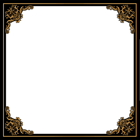 ornate golden flourish frame on transparent background - Download Free Stock Videos Pikwizard.com