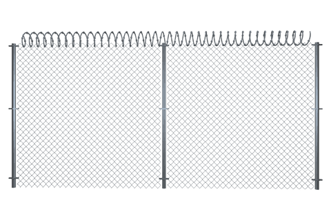barbed wire chain link fence on transparent background - Download Free Stock Videos Pikwizard.com