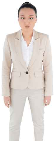 confident asian businesswoman alone with transparent background - Download Free Stock Videos Pikwizard.com