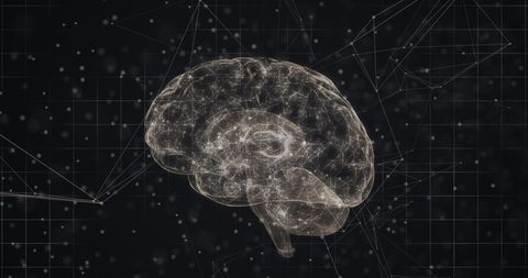 Futuristic Digital Brain and DNA Structure with Network Connections - Download Free Stock Images Pikwizard.com