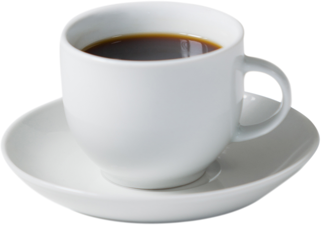 Transparent Black Coffee in White Cup with Saucer - Download Free Stock Videos Pikwizard.com