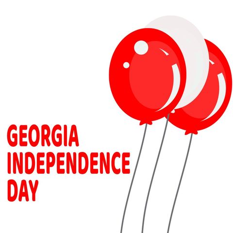 georgia independence day celebration with festive balloons - Download Free Stock Templates Pikwizard.com
