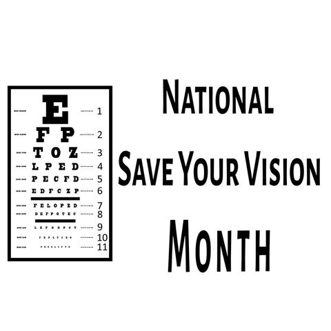 national save your vision month eye health awareness concept - Download Free Stock Templates Pikwizard.com