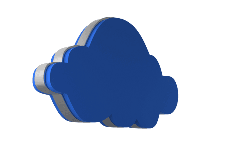 digital blue 3d cloud illustration on transparent background - Download Free Stock Videos Pikwizard.com