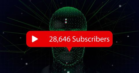 Digital Connections Highlighting Subscriber Count Achievement - Download Free Stock Images Pikwizard.com