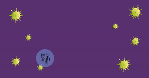 Back to School Amidst Pandemic with Virus Cell Animation