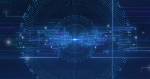 Binary Code Circuit Data Visualization with Blue Digital Interface - Download Free Stock Images Pikwizard.com